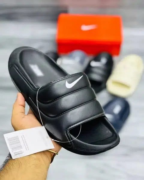 Imported nike black slippers
